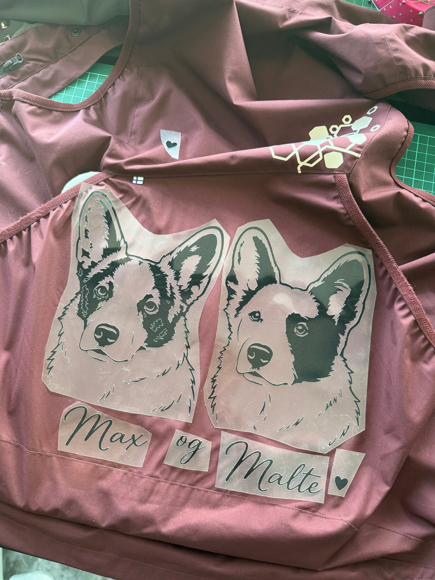 Trykk til tekstil - egen hund (sort)