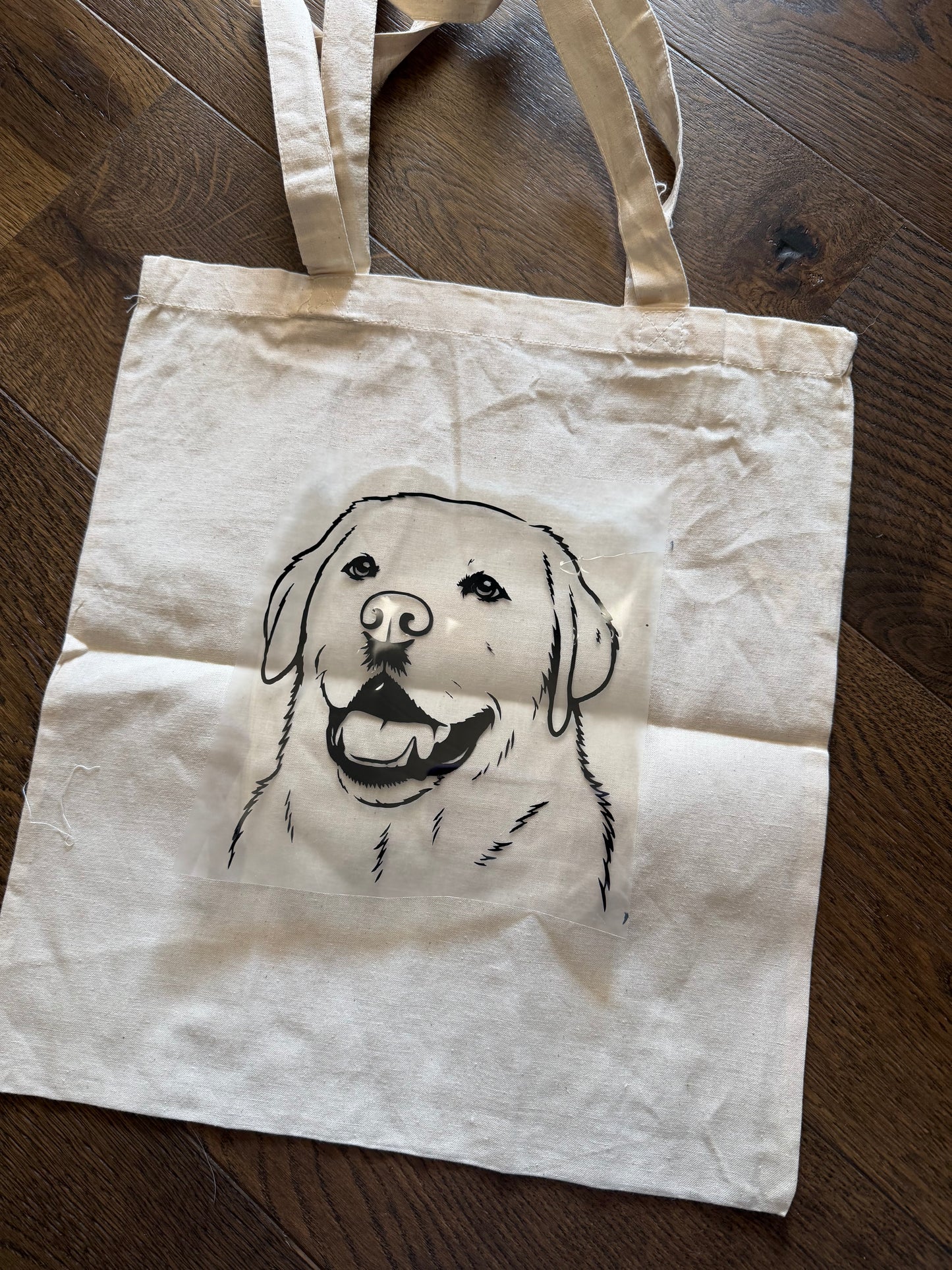 Handlenett med trykk av egen hund (opptil 3 hunder)