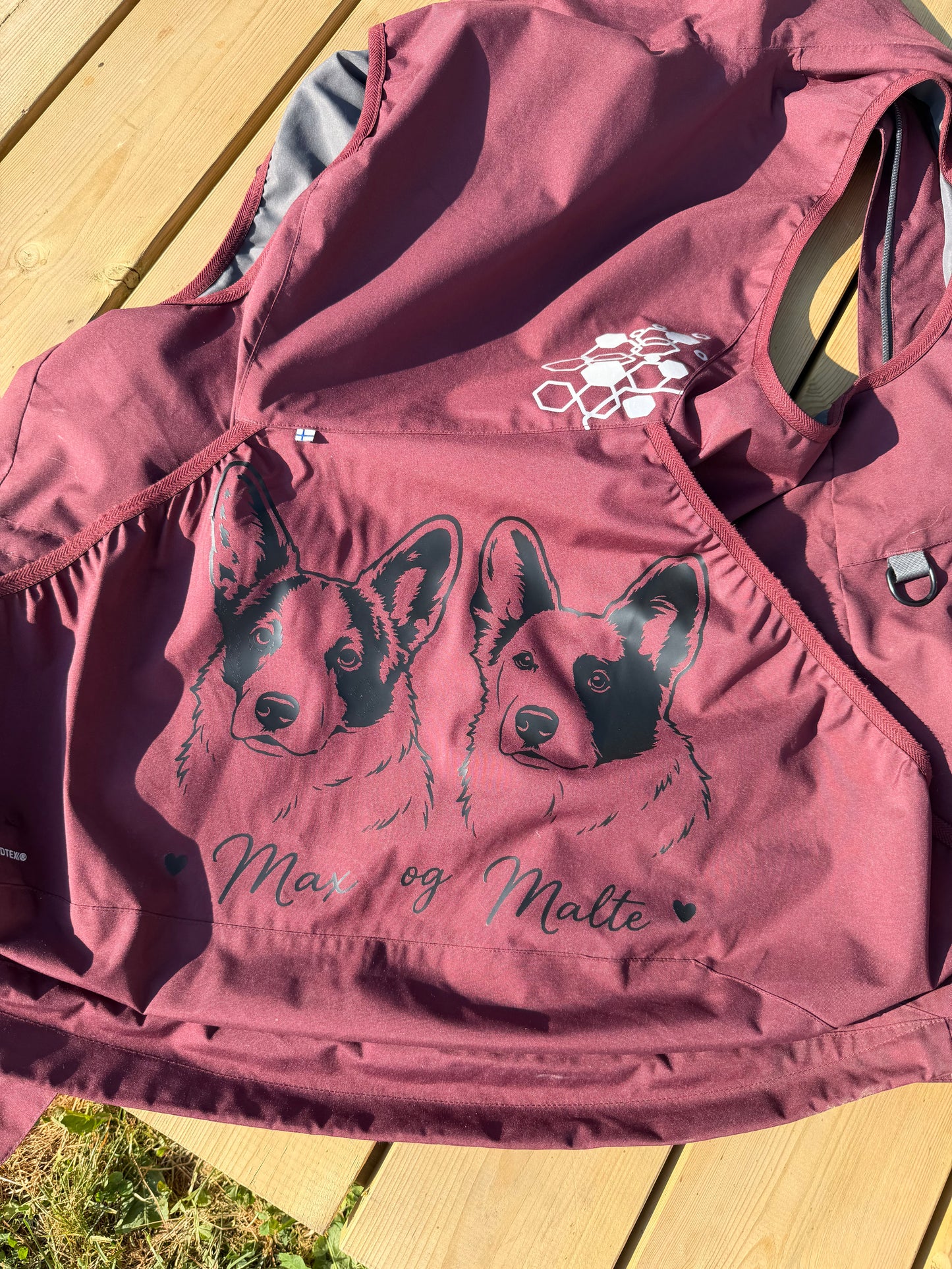 Trykk til tekstil - egen hund (sort)