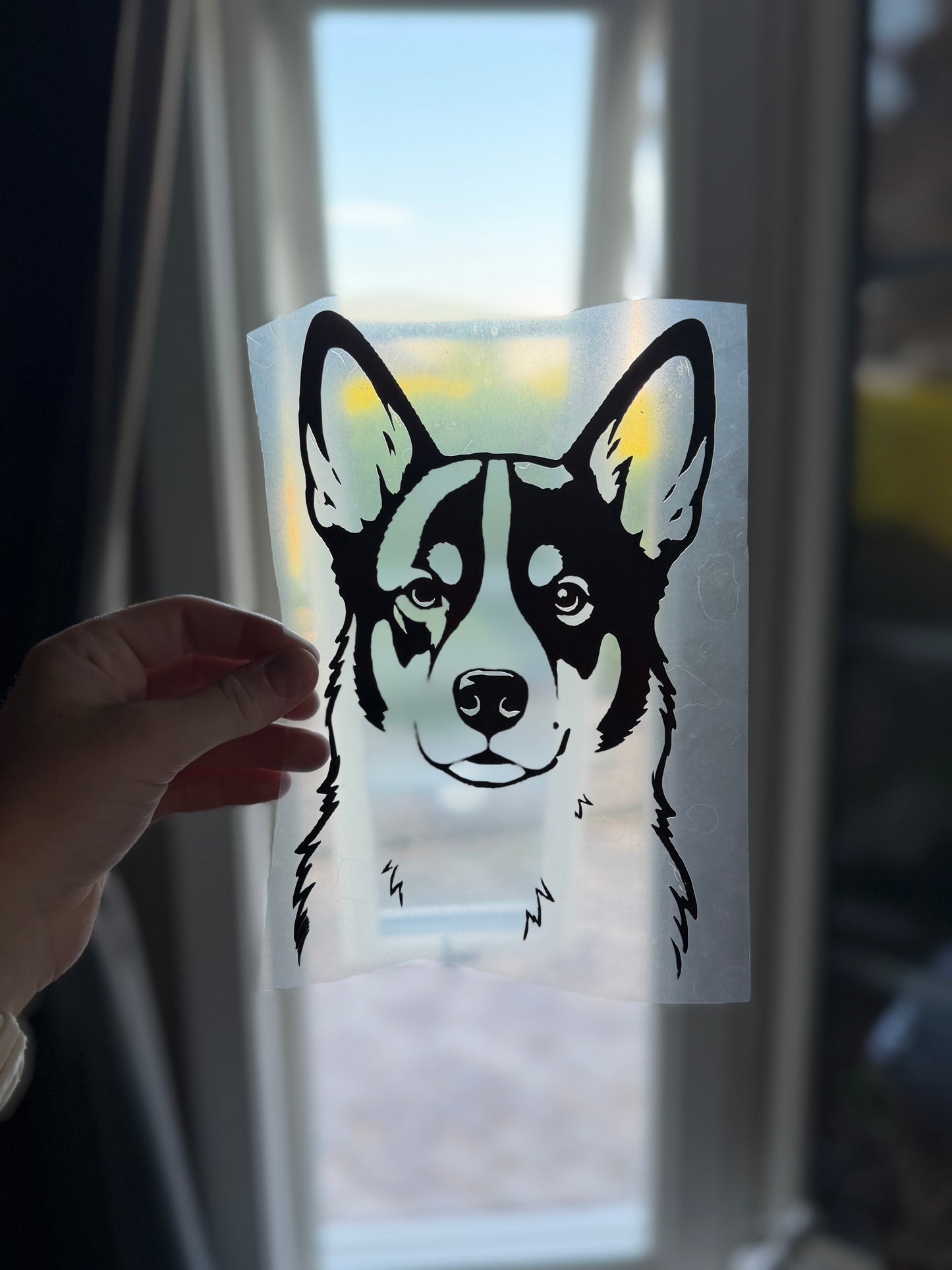 Trykk til tekstil - egen hund (sort)
