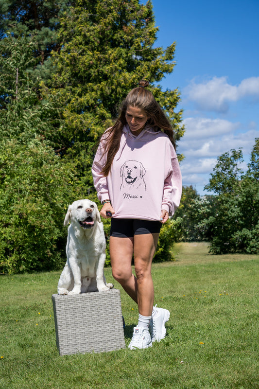 Trykk til tekstil - egen hund (hvitt)