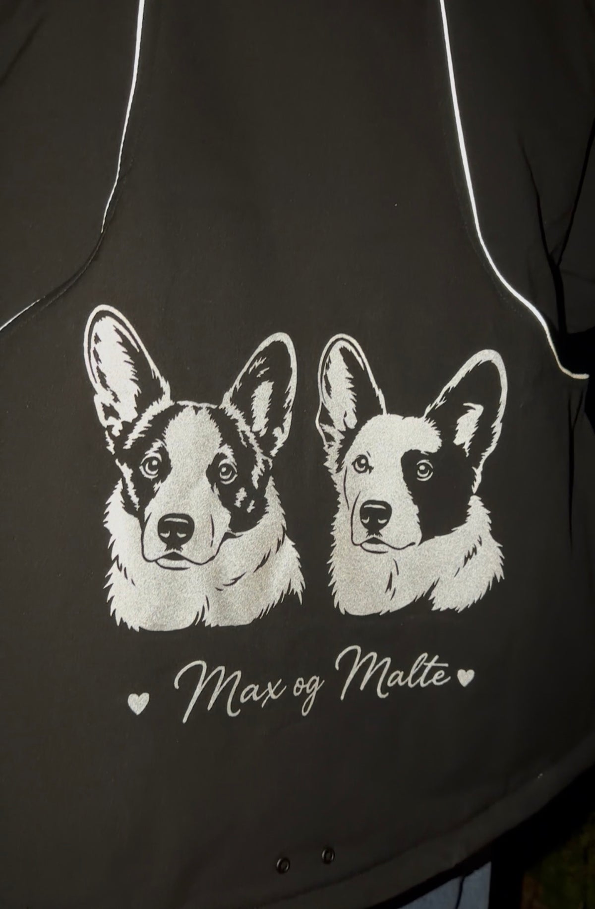 Reflekstrykk til tekstil - egen hund