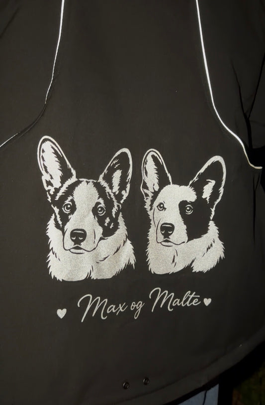 Reflekstrykk til tekstil - egen hund